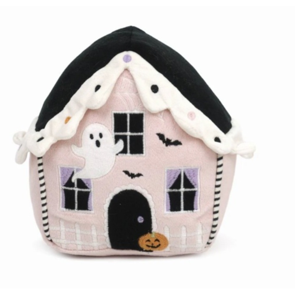 Mon Ami Haunted Pink House Plush Halloween Pastel Goth Ghost Pumpkin Decor